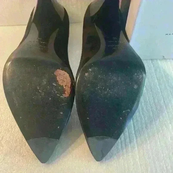 MARC JACOBS Suede and silver square studs worn lightly Size 40 USA Size 9 - Picture 6 of 7